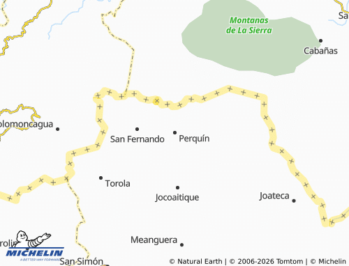 MICHELIN Perquín map - ViaMichelin