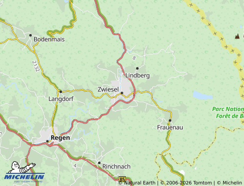Mappa MICHELIN Zwiesel - ViaMichelin