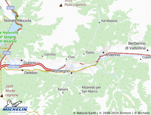 Mappa MICHELIN Serone - ViaMichelin