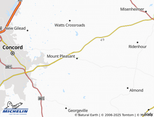 MICHELIN Mount Pleasant map - ViaMichelin
