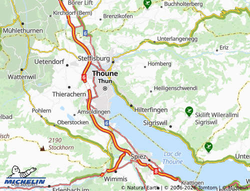 MICHELIN Hünibach map - ViaMichelin