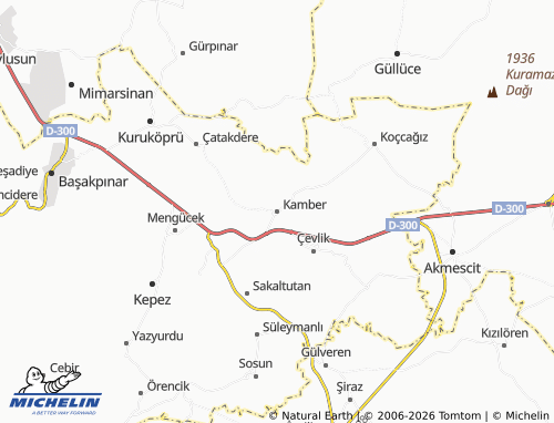 MICHELIN Kamber map - ViaMichelin