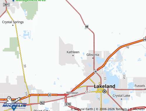 Mappa MICHELIN Kathleen - ViaMichelin