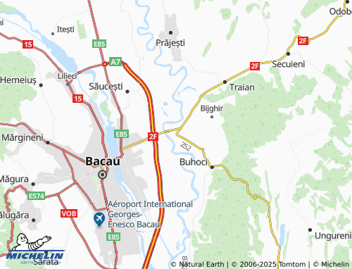 MICHELIN Dospinești map - ViaMichelin
