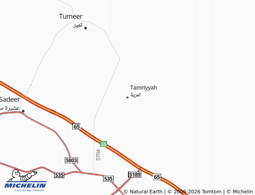 MICHELIN Tamriyah map - ViaMichelin
