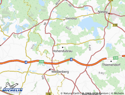 MICHELIN Hohendubrau map - ViaMichelin