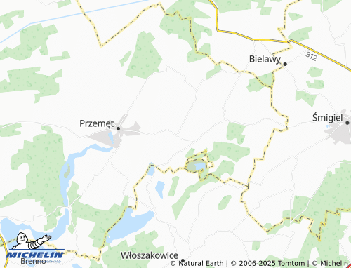 Mapa MICHELIN Sączkowo - ViaMichelin