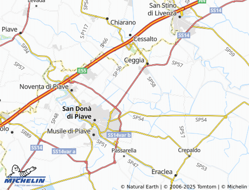 MICHELIN Calvecchia-San Donato map - ViaMichelin