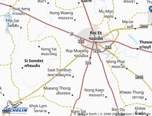 MICHELIN Khon Kaen map - ViaMichelin