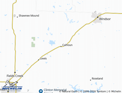 Mappa MICHELIN Calhoun - ViaMichelin