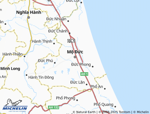Carte MICHELIN Mộ Đức - ViaMichelin