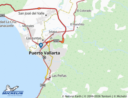 MICHELIN Vista Volcanes map - ViaMichelin