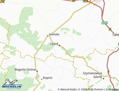 Carte MICHELIN Ujazd - ViaMichelin
