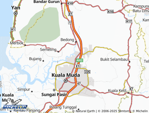 Mapa MICHELIN Kampung Pinang - ViaMichelin