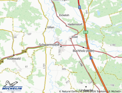 MICHELIN Schwarmstedt map - ViaMichelin