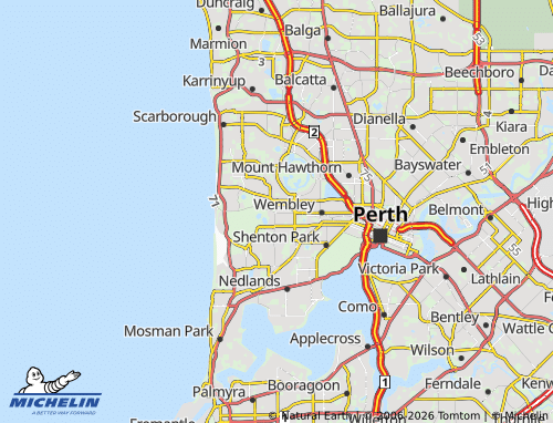MICHELIN Floreat map - ViaMichelin