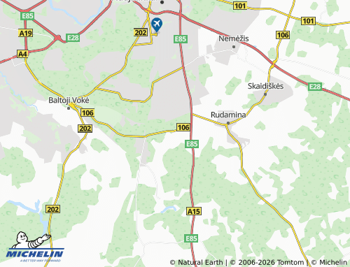 MICHELIN Kalviškės map - ViaMichelin
