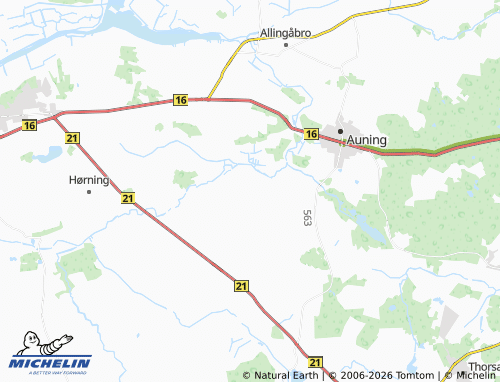 Mapa MICHELIN Øster Alling - ViaMichelin