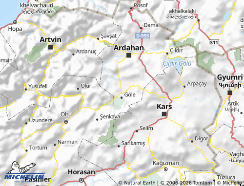 Mapa MICHELIN Göle - ViaMichelin