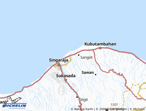 Mappa MICHELIN Kerobokan - ViaMichelin
