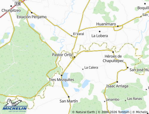 Mapa MICHELIN Pastor Ortiz - ViaMichelin