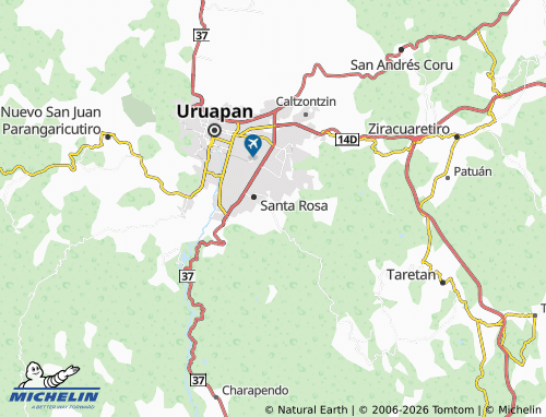 MICHELIN Tonantzin map - ViaMichelin