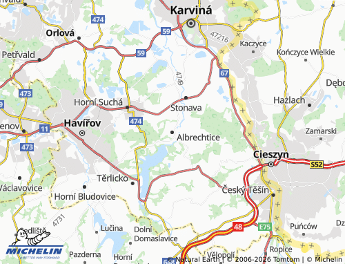 Mappa MICHELIN Albrechtice - ViaMichelin