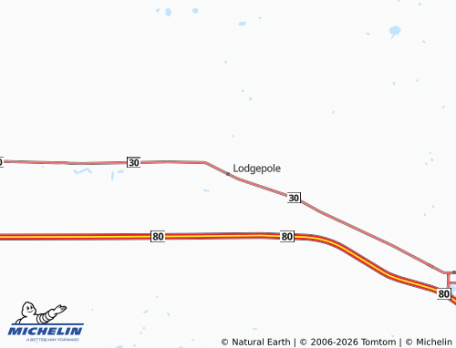 Mapa MICHELIN Lodgepole - ViaMichelin