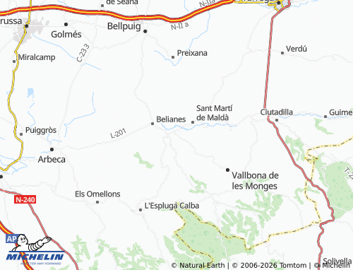 Carte MICHELIN Maldà - ViaMichelin