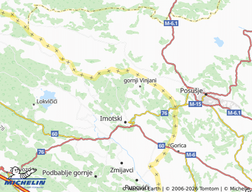 MICHELIN Đuzeli map - ViaMichelin