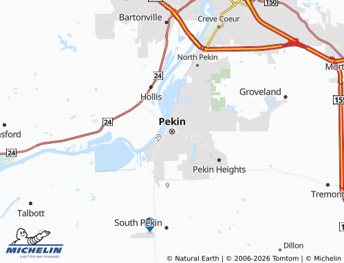 Carte MICHELIN Pekin - ViaMichelin