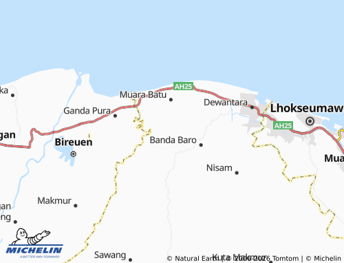 MICHELIN Abeuk Reuling map - ViaMichelin