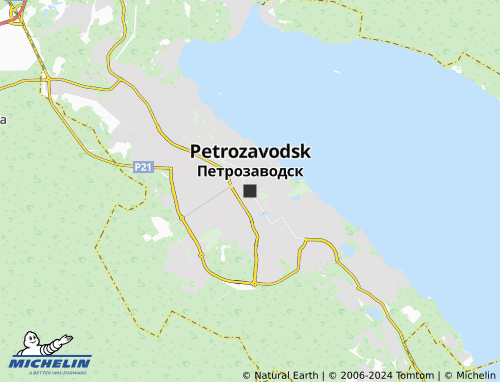 MICHELIN Petrozavodsk map - ViaMichelin