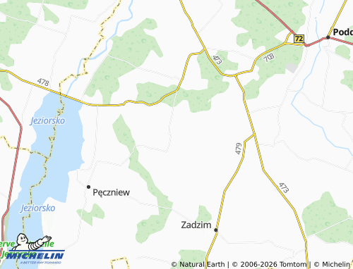 Mapa MICHELIN Drużbin - ViaMichelin