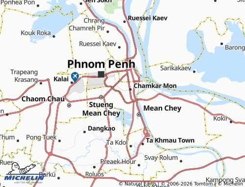 Mapa MICHELIN Tuol Tumpung Pir - ViaMichelin