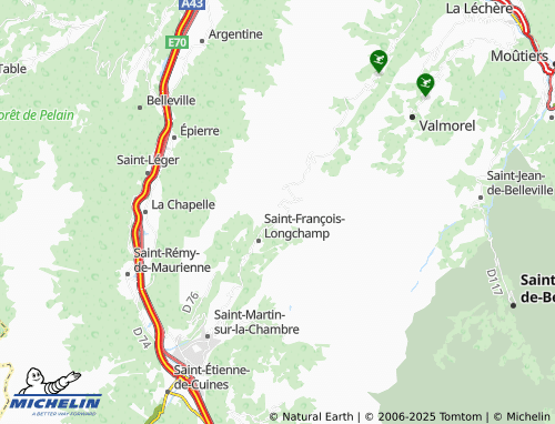 MICHELIN-Landkarte Longchamp - ViaMichelin