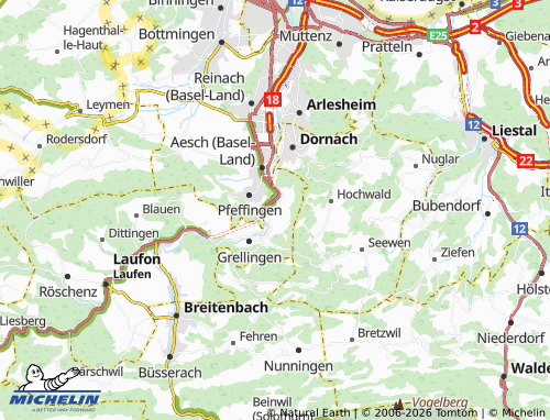 MICHELIN-Landkarte Duggingen - ViaMichelin