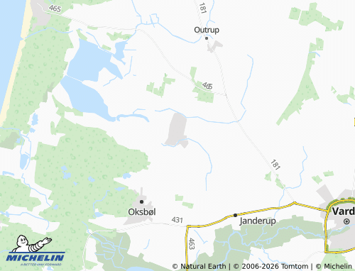 Mappa MICHELIN Jegum-Ferieland - ViaMichelin