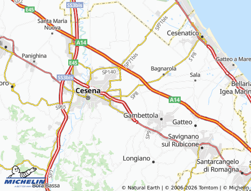 MICHELIN Ponte Pietra map - ViaMichelin