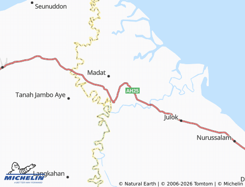 MICHELIN Pucok Alue Satu map - ViaMichelin
