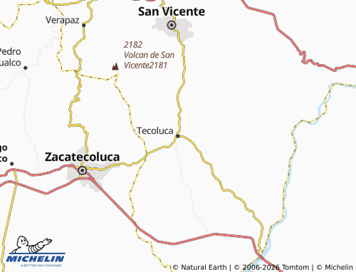 Mappa MICHELIN Tecoluca - ViaMichelin