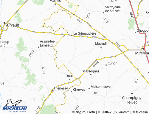 Carte MICHELIN Craon - ViaMichelin