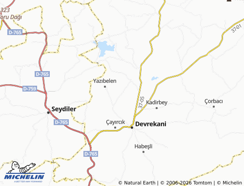 MICHELIN-Landkarte Bozkoca - ViaMichelin