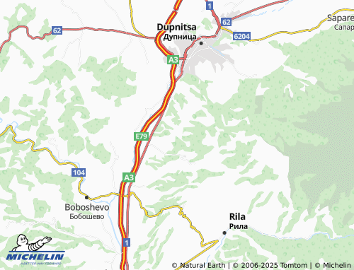 MICHELIN Krayni dol map - ViaMichelin