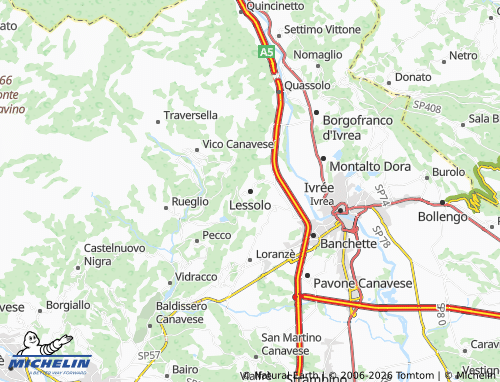 Mapa MICHELIN Lessolo - ViaMichelin