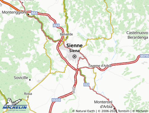 Carte MICHELIN Sienne - ViaMichelin