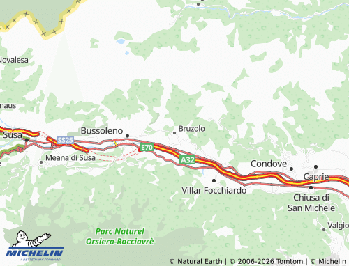 Mapa MICHELIN Bruzolo - ViaMichelin