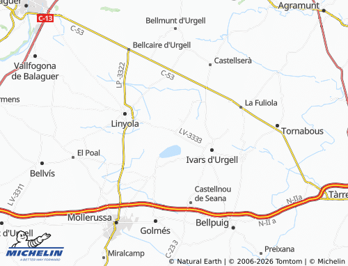 MICHELIN Vallverd map - ViaMichelin