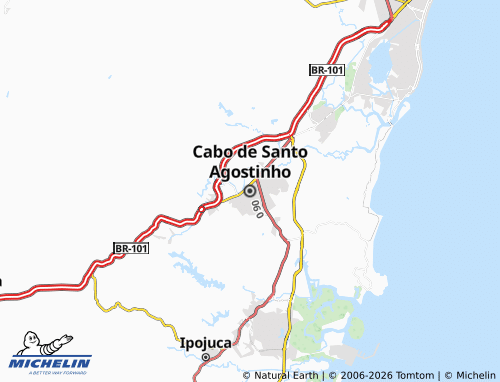 Mappa MICHELIN Cabo de Santo Agostinho - ViaMichelin