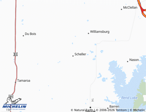 Mapa MICHELIN Scheller - ViaMichelin